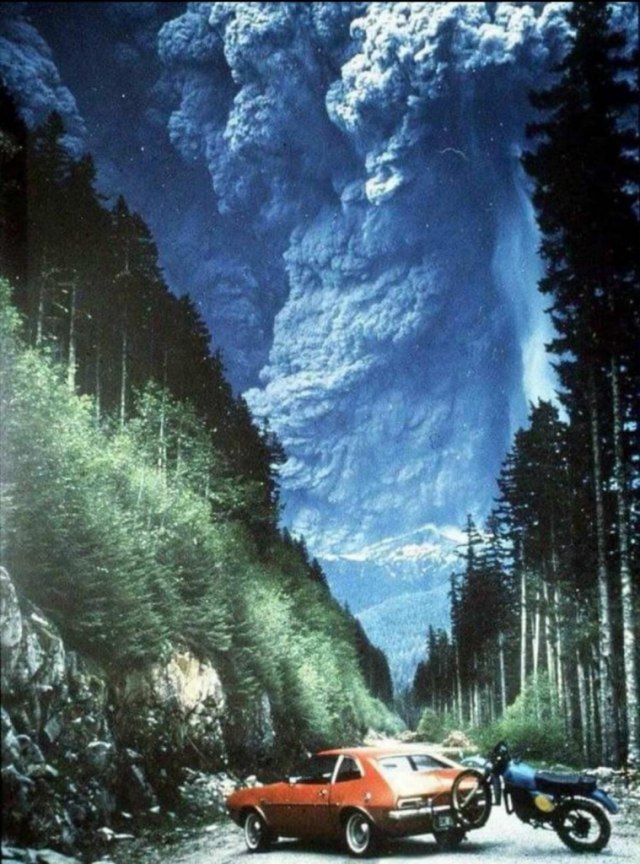 Photo of eruption of Mt. St. Helens — May 18th, 1980