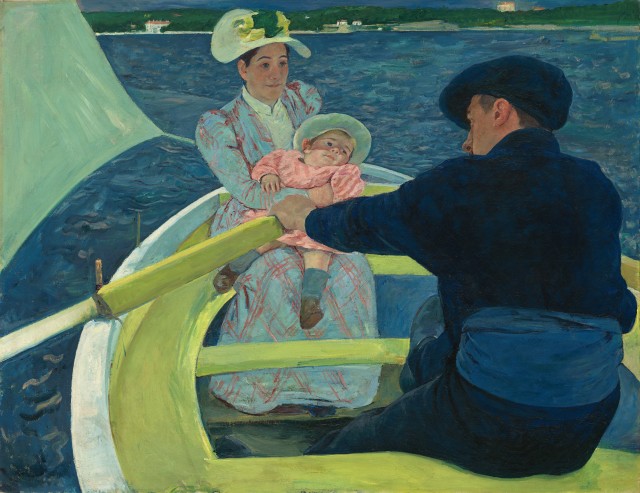 Image of the painting The Boating Party by American artist Mary Cassatt (1844-1926)