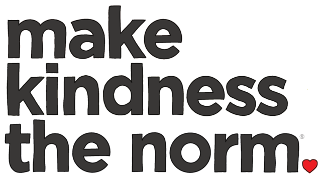 random acts of kindness text logo make kindness the norm