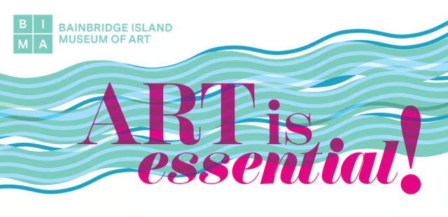Fundraising campaign artwork for the Bainbridge Island Art Museum: Art is essential!